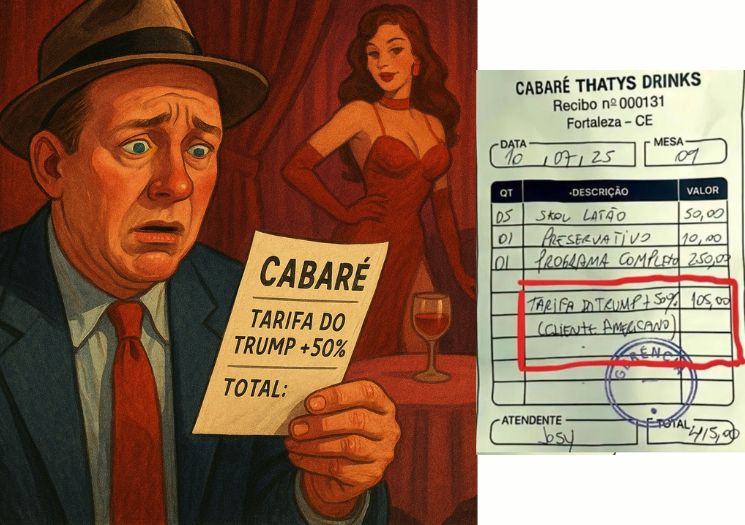 No Nordeste, até o cabaré responde a Trump – com bom humor e 50% de “reciprocidade”