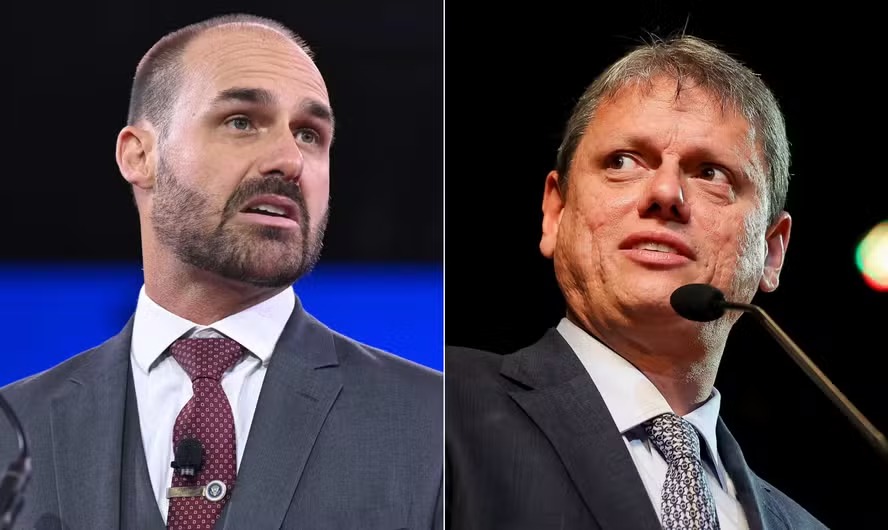 Racha na direita: Eduardo Bolsonaro confronta Tarcísio