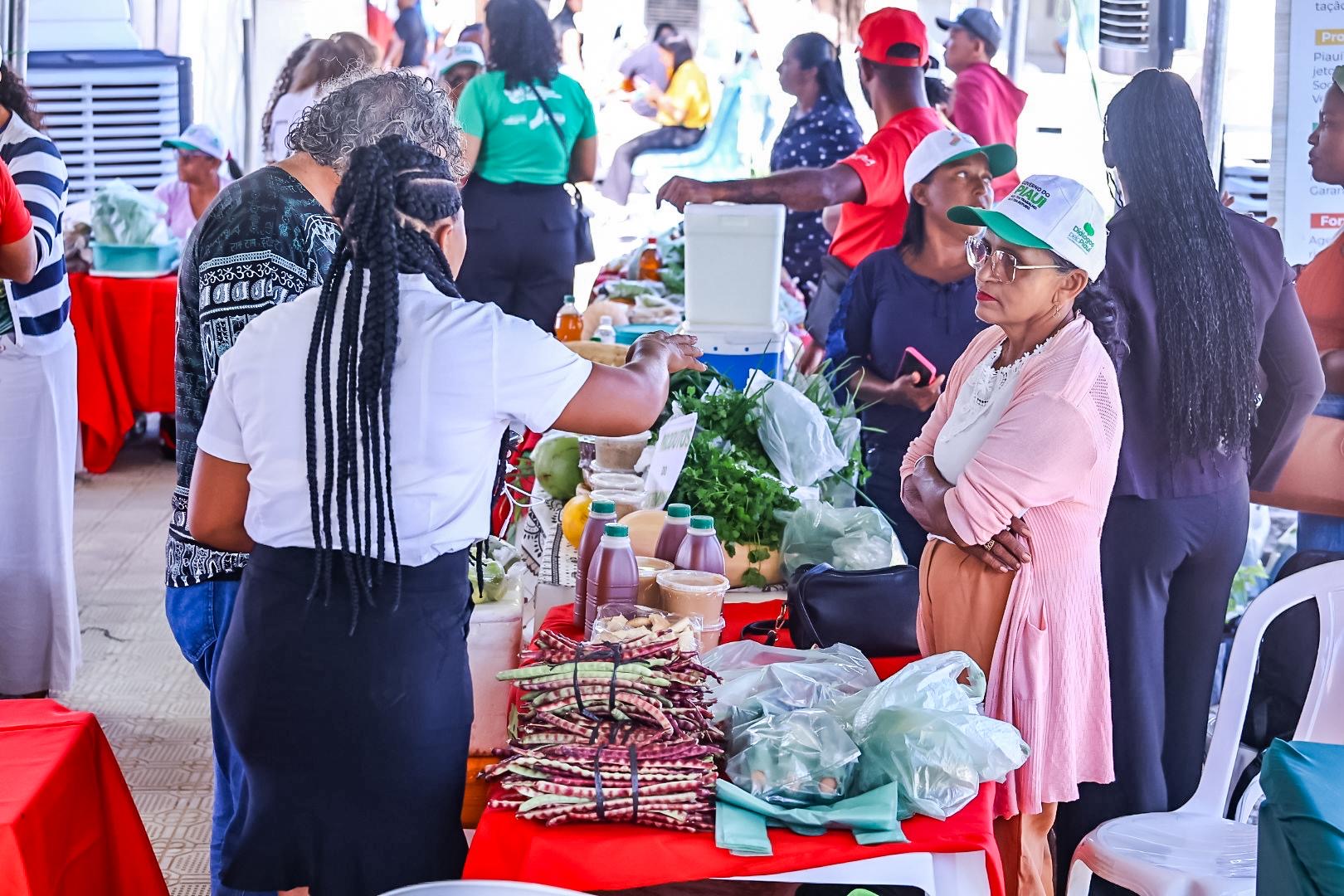 Quilombolas se destacam em vendas na Quitanda da Agricultura Familiar durante o Diálogos pelo Piauí em Paulistana