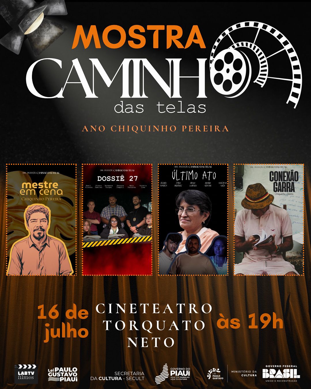 Mostra Caminho das Telas celebra jovens talentos do audiovisual piauiense e homenageia Chiquinho Pereira