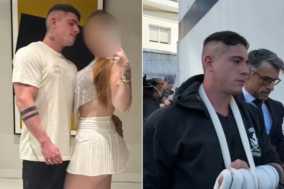 Fisiculturista quebra a mão espancando a namorada e é preso em SP