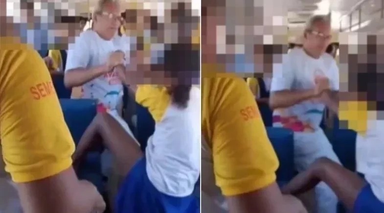 Monitor é afastado após tentar retirar aluna à força de ônibus escolar no Piauí