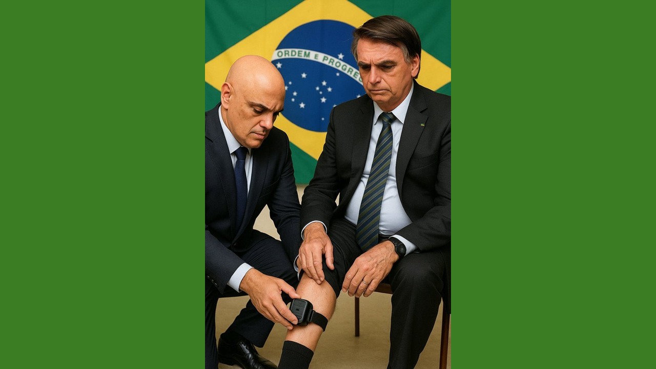 Jair Bolsonaro já está de tornozeleira eletrônica