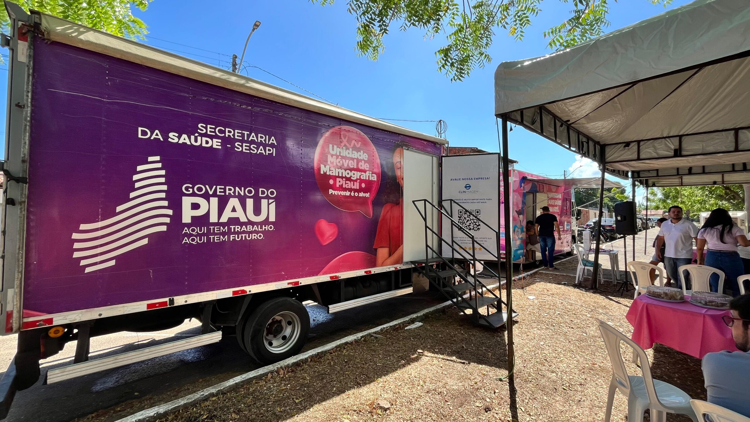 Sesapi disponibiliza caminhão da mamografia para atender população da zona norte de Teresina