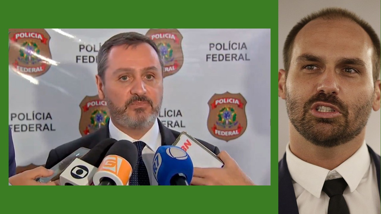 "Covarde", assim diretor da PF chamou Eduardo Bolsonaro