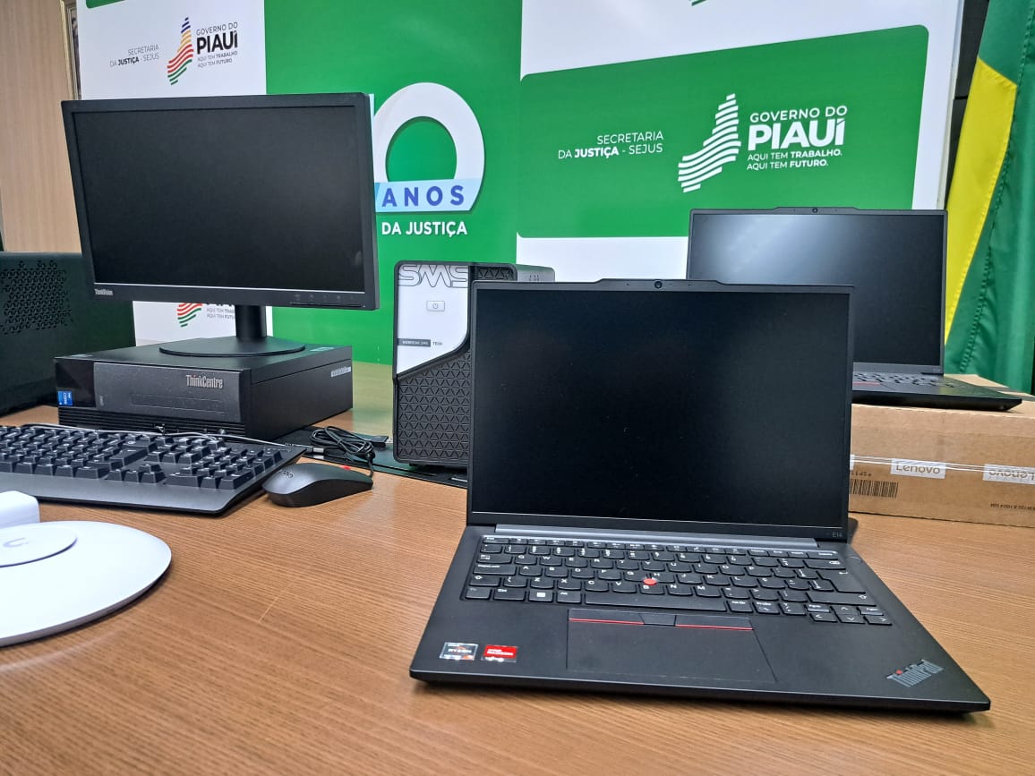 Sejus entrega equipamentos de informática para diretorias administrativas e operacionais do órgão