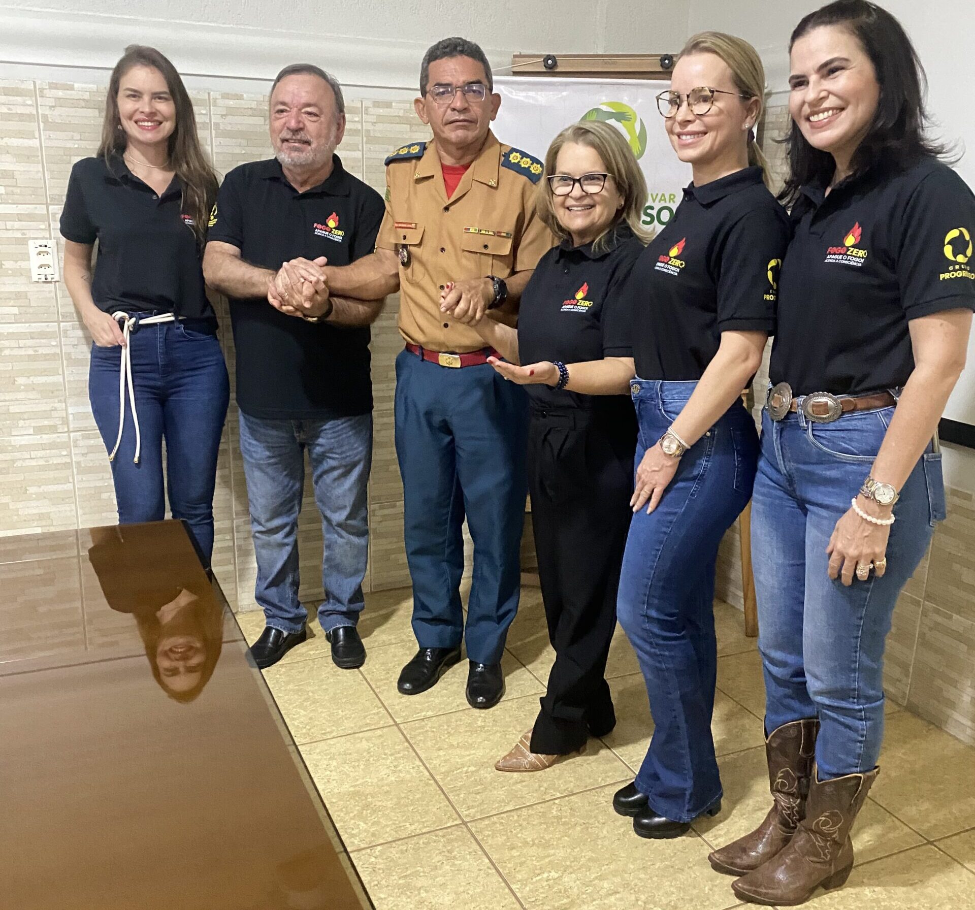 Comandante de Operações dos Bombeiros participa de reunião do projeto Fogo Zero e apoia parceria com gestores da região do cerrado