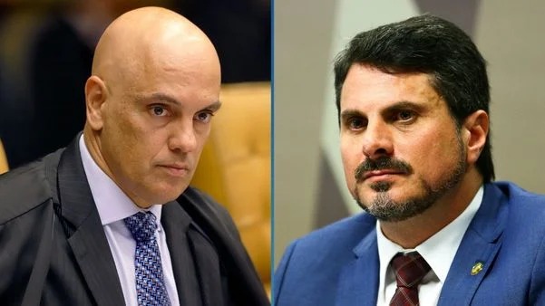 Moraes ordena bloqueio de contas de Marcos do Val após fuga para os EUA