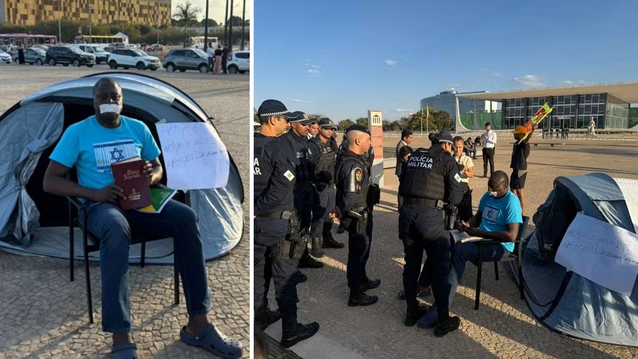 Barraca, Bíblia e chilique: tentativa de novo acampamento bolsonarista desaba na madrugada