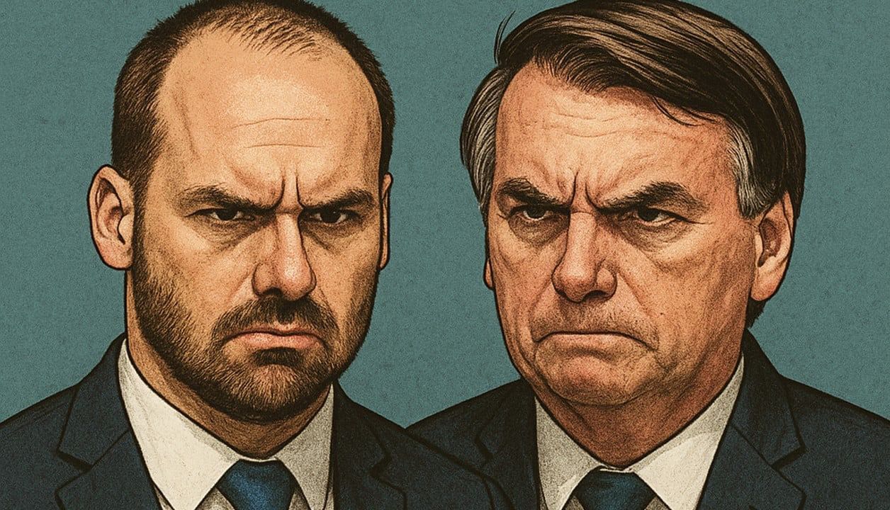 Pelo papai, Eduardo Bolsonaro sabota senadores brasileiros nos EUA