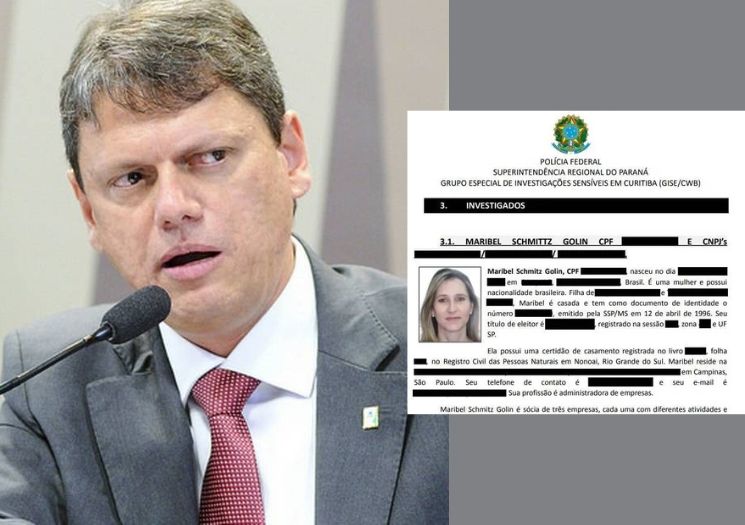 Doadora da campanha de Tarcísio é suspeita de lavar dinheiro do PCC