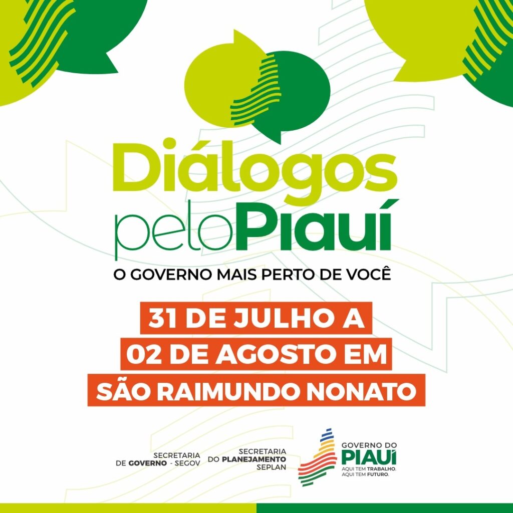 Diálogos pelo Piauí em São Raimundo Nonato inicia nesta quinta (31) com uma série de capacitações temáticas