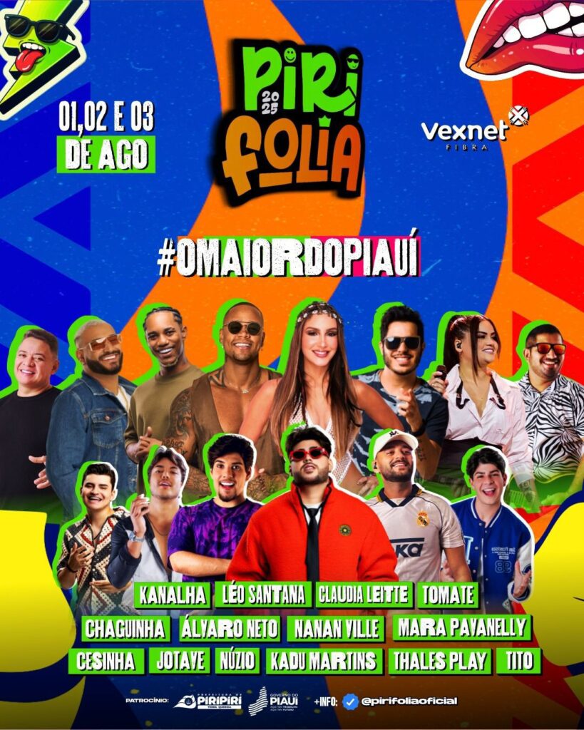 Pirifolia começa nesta sexta (1º) com atrações nacionais e movimentação cultural em Piripiri