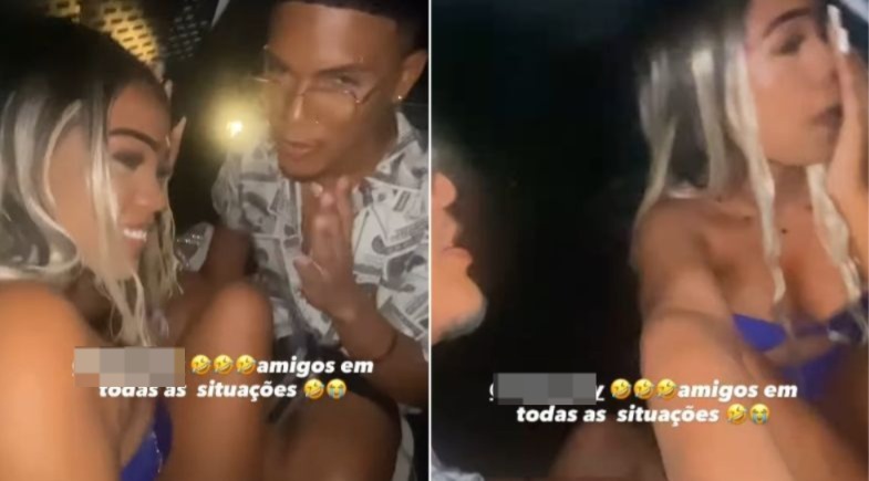 Blogueira grava vídeo dentro de camburão da polícia em Teresina