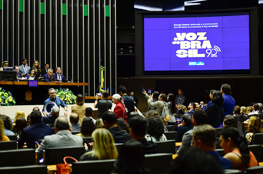 Congresso Nacional celebra os 90 anos do programa 'A Voz do Brasil'