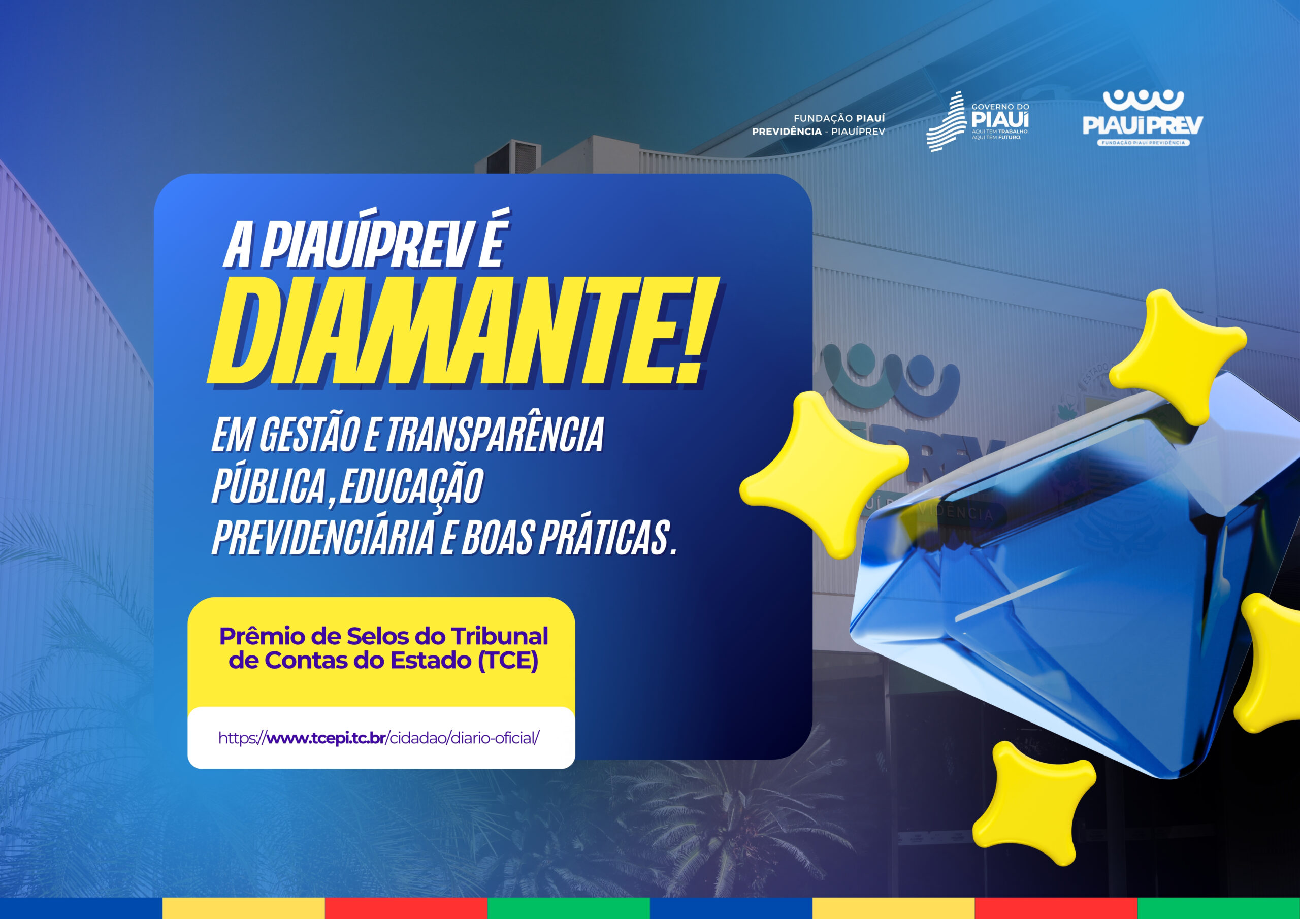 PiauíPrev conquista três selos Diamante em premiação do TCE-PI e se destaca como referência na gestão pública