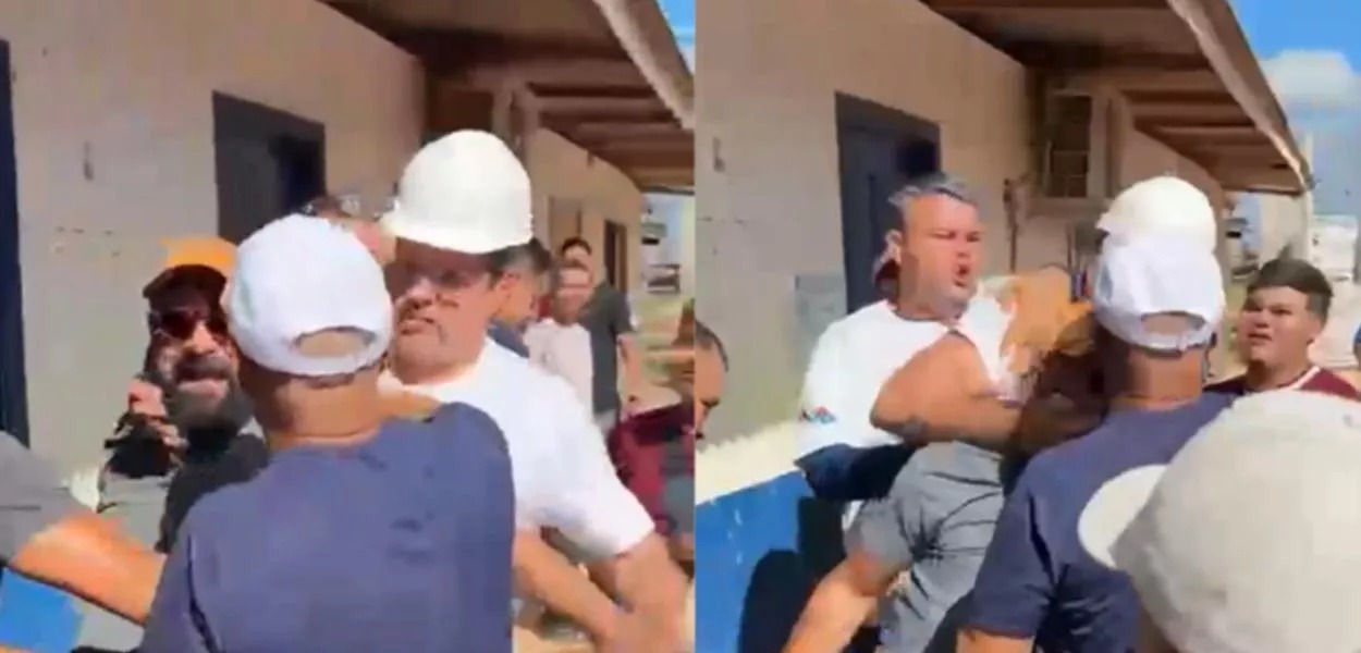 VÍDEO: Prefeito aplica mata-leão em jornalista após pergunta sobre atraso em obras