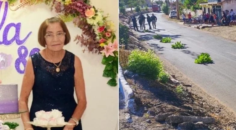 Idosa morre após ser atropelada por ônibus enquanto varria calçada em Picos