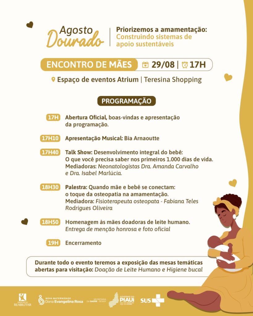 Encontro de Mães encerra programação do Agosto Dourado em Teresina