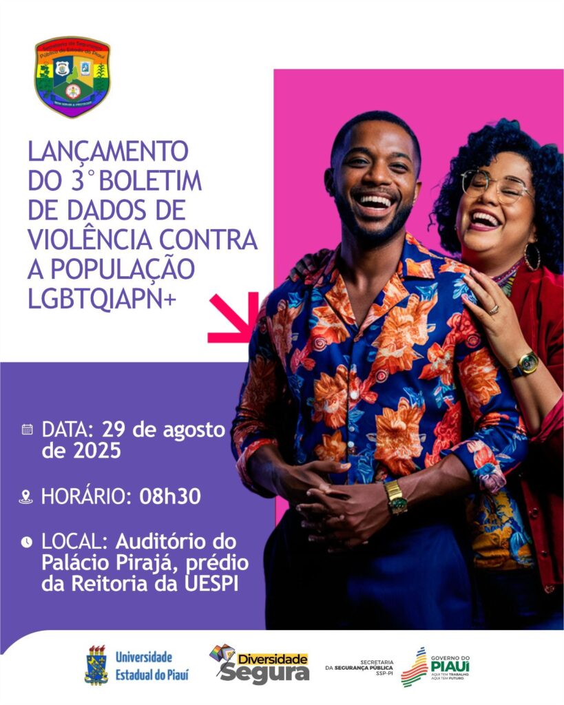 Secretaria da Segurança lança 3º Boletim de Dados de Violência Contra a População LGBTQIAPN+ no dia 29