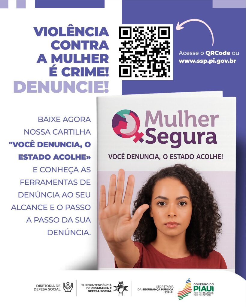 Secretaria de Segurança lança cartilha para fortalecer o combate à violência contra a mulher