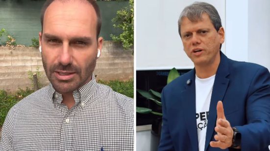 Eduardo Bolsonaro declara guerra a Tarcísio e racha extrema direita