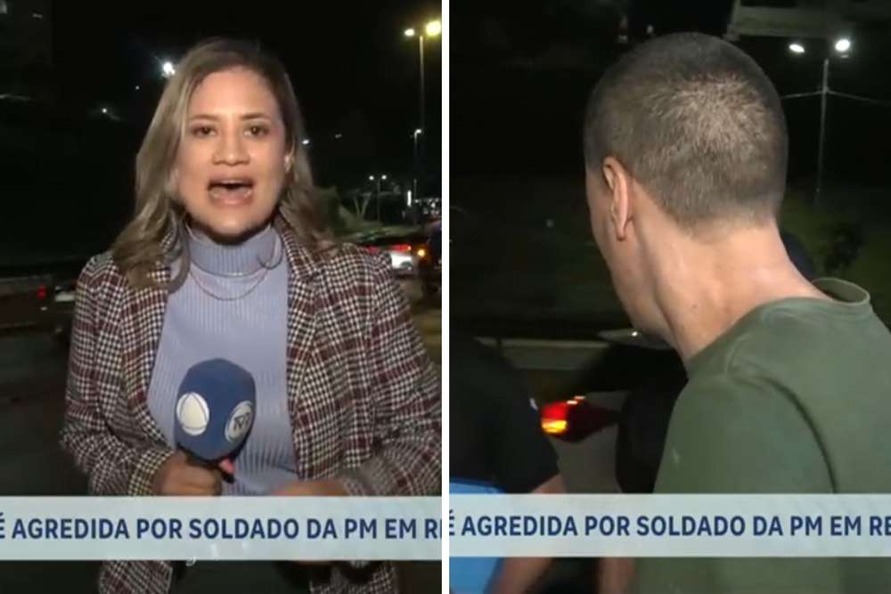 Vídeo: Repórter da Record é agredida por policial durante cobertura de acidente