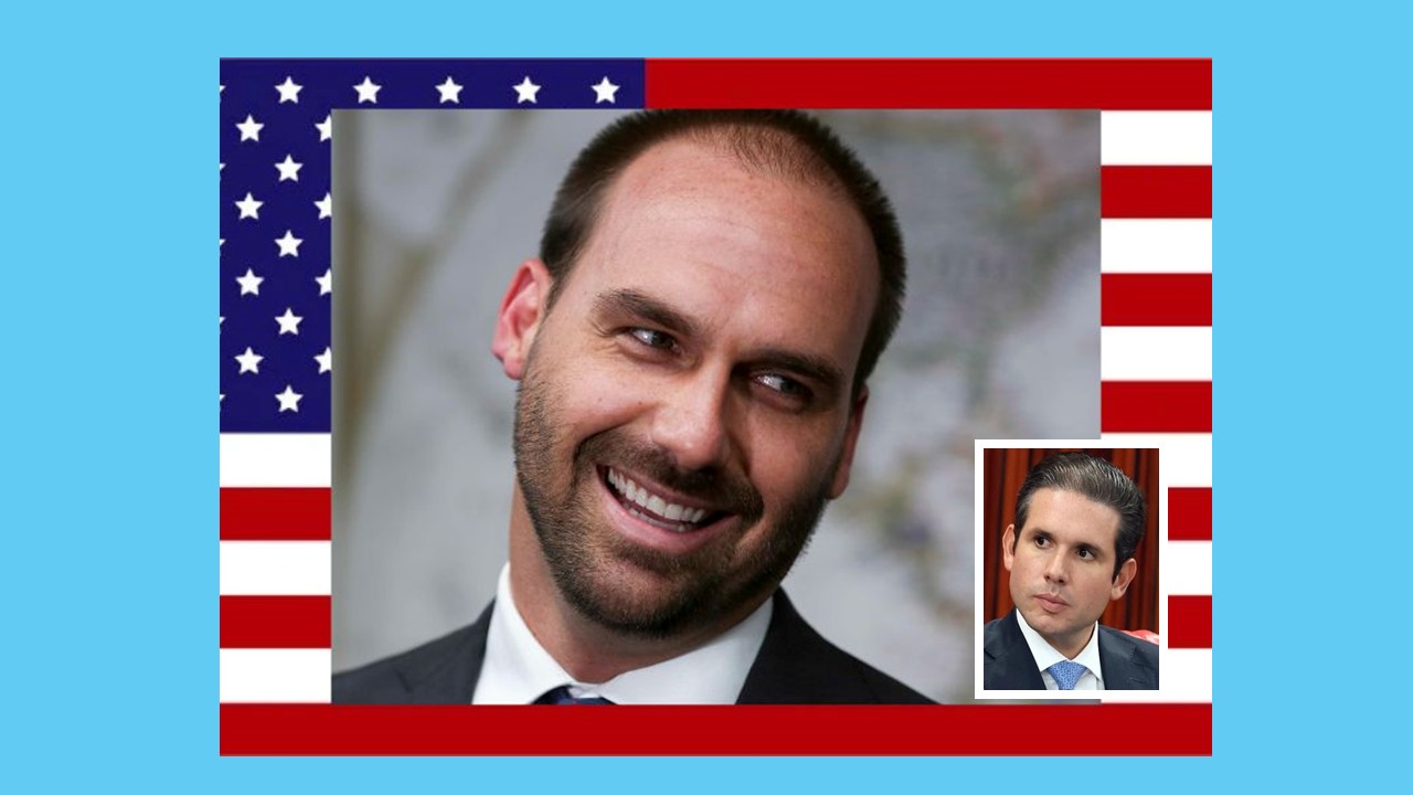 Indiciado, Eduardo Bolsonaro pede mandato a partir dos EUA. Motta aceitará?