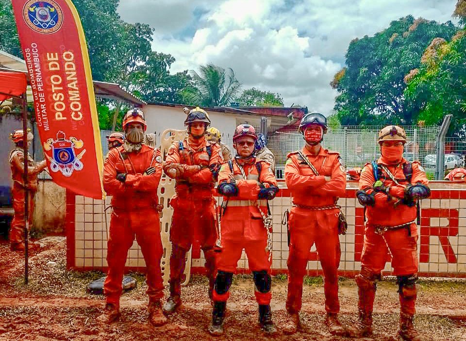 Bombeiros do Piauí participam, no Pernambuco, de capacitação para operações em cenários de desastre