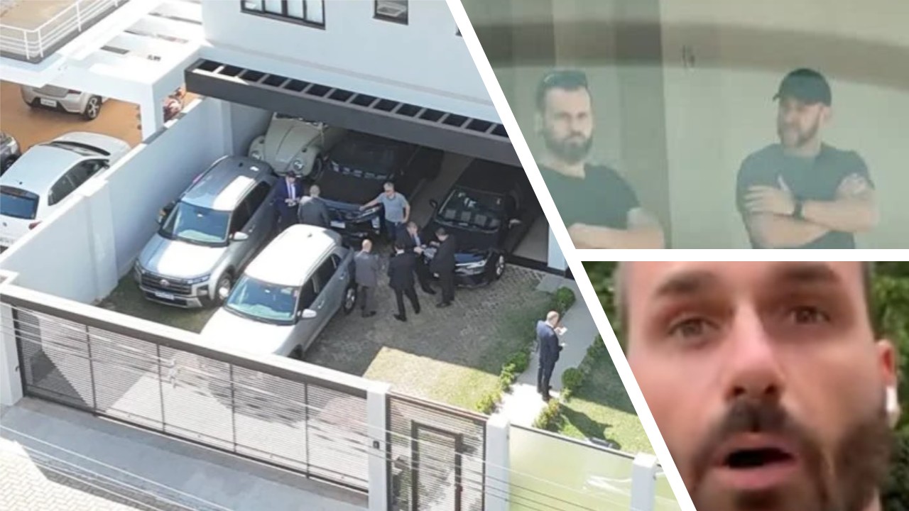 Eduardo Bolsonaro faz novas ameaças a policiais que fazem vigilância na casa de seu pai