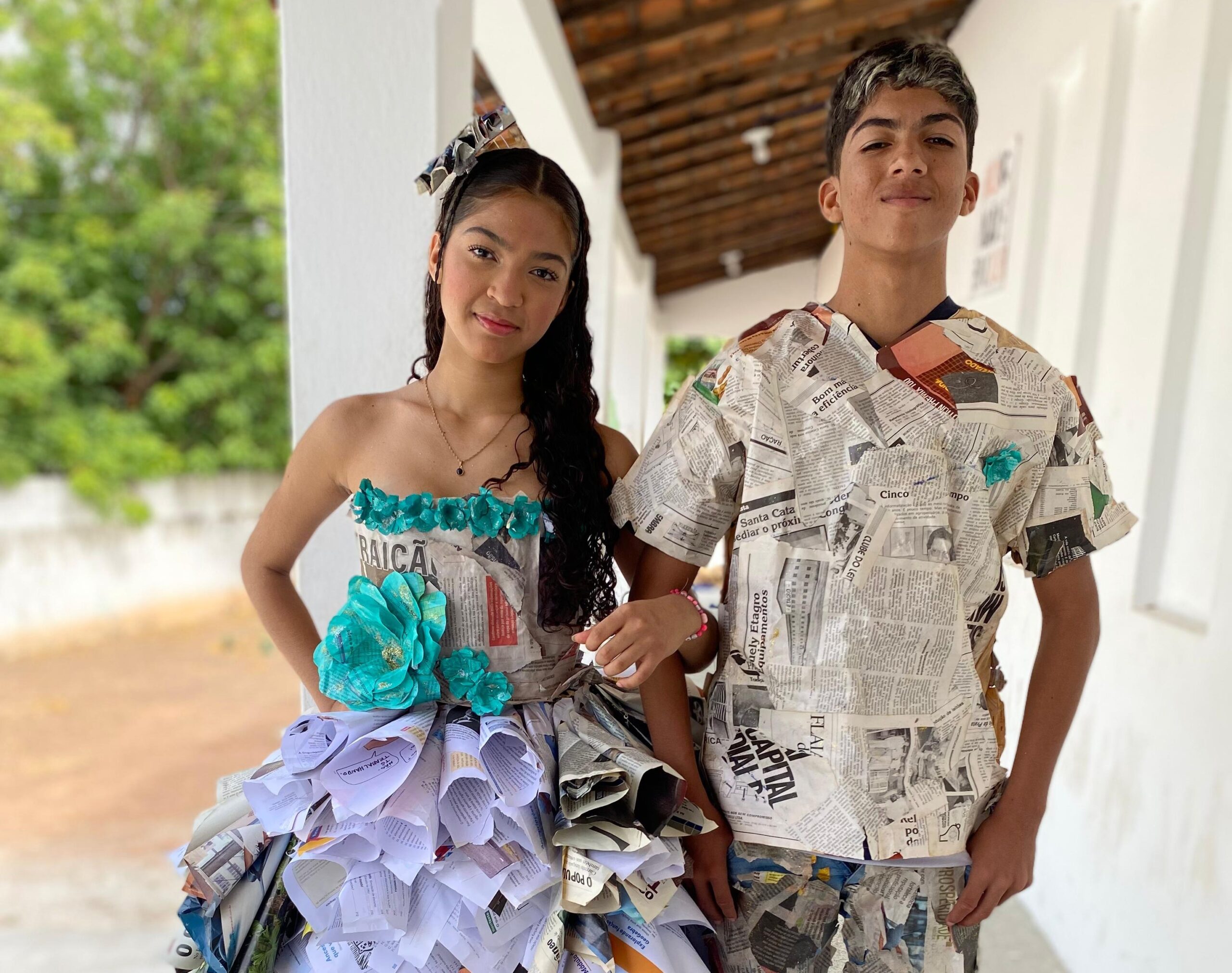 Em Bom Jesus, estudantes da rede estadual transformam lixo em moda e promovem desfile sustentável em escola pública