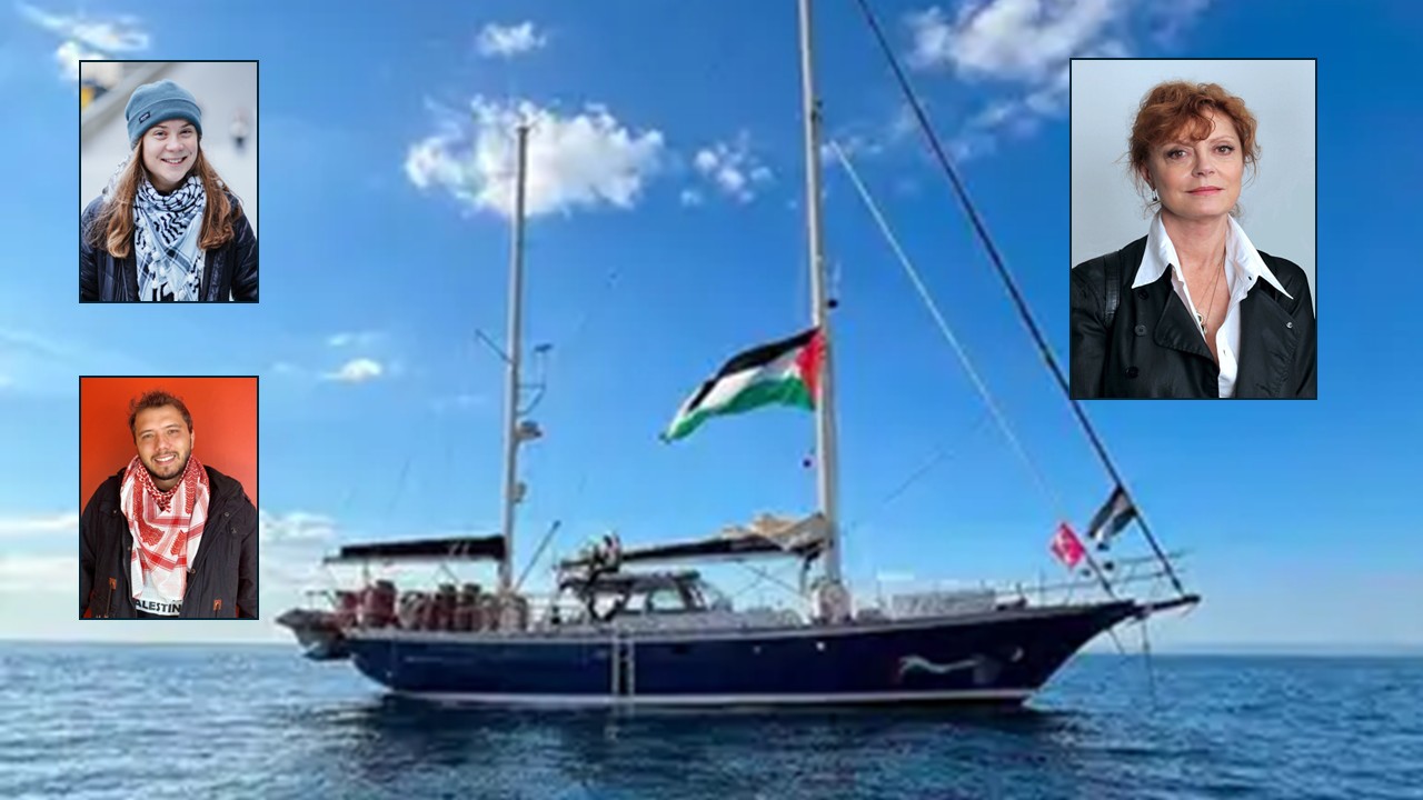 Flotilha Global parte rumo a Gaza com  Greta Thunberg, Susan Sarandon e  Thiago Ávila, entre outros