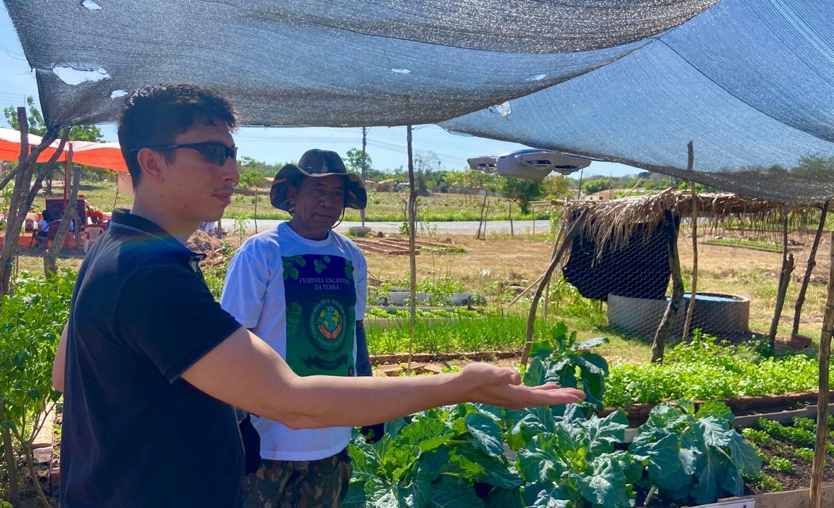 Sada realiza acompanhamento técnico de horta comunitária em Teresina