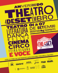 Theatro 4 de Setembro celebra 131 anos com programação cultural diversificada