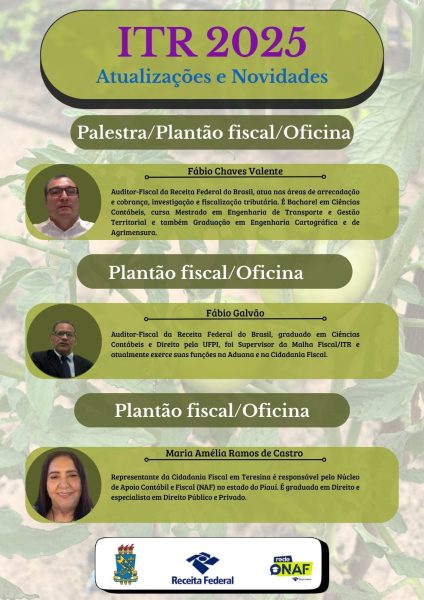 Acadêmicos de Ciências Contábeis da Uespi de Picos recebem treinamento sobre Imposto Territorial Rural (ITR)
