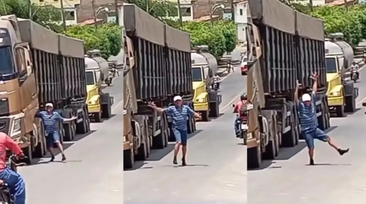 VÍDEO: motorista abandona caminhão em movimento para fazer “dancinha” em rodovia