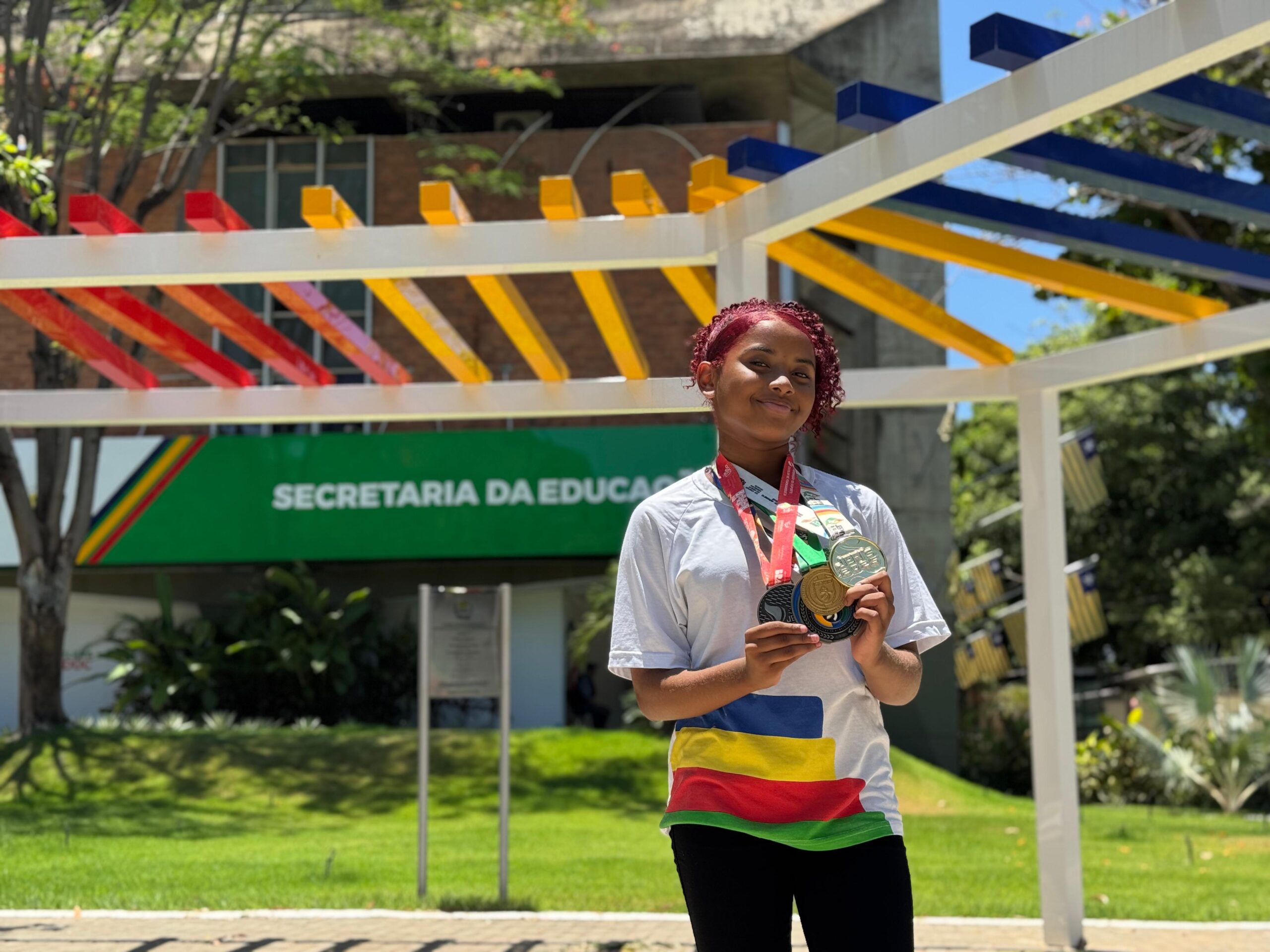 Estudante da rede estadual é convocada para a Seleção Brasileira de Handebol Sub-15 com apoio da Seduc