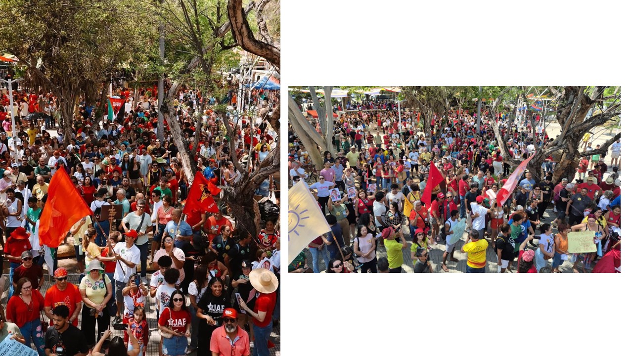 Nas ruas pela democracia