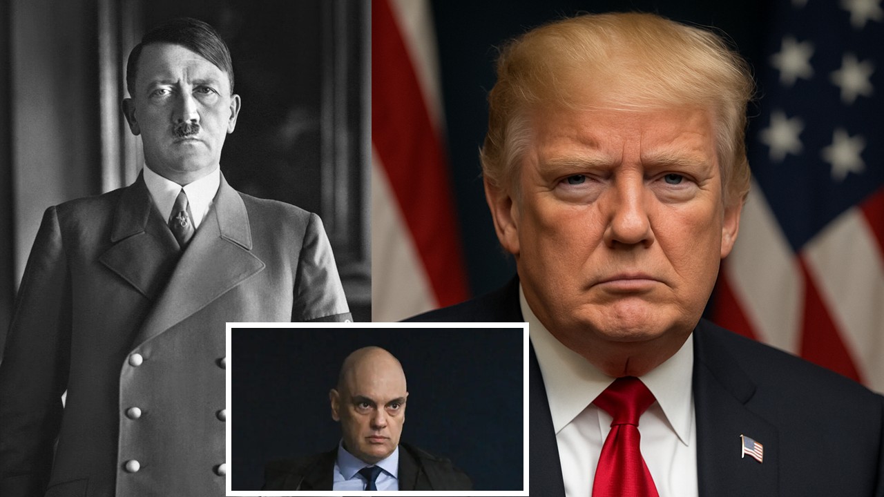 Trump reedita a lógica de Hitler para proteger Bolsonaro e atacar Moraes