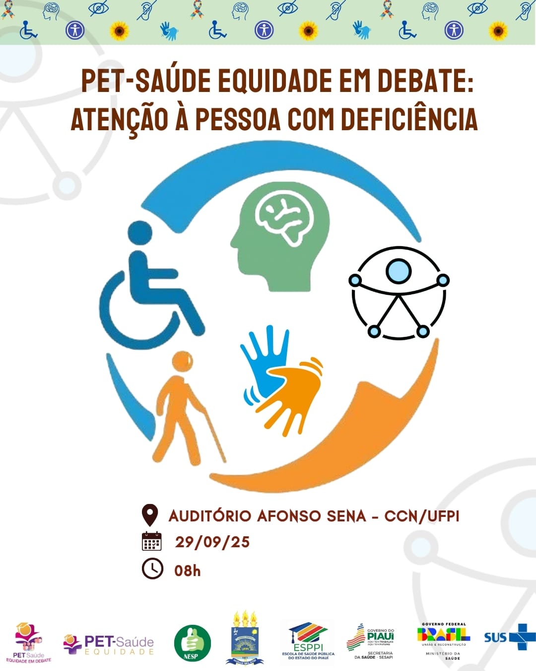 Sesapi promove debate sobre acessibilidade e inclusão na saúde da pessoa com deficiência