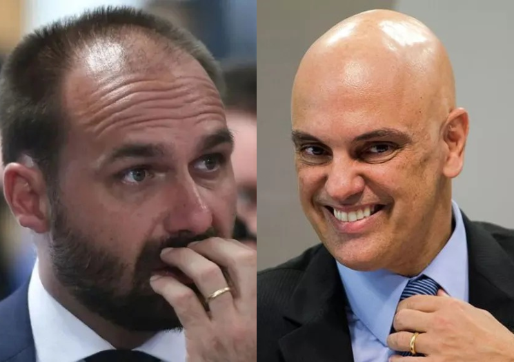Eduardo Bolsonaro vira piada em jantar na casa de Moraes
