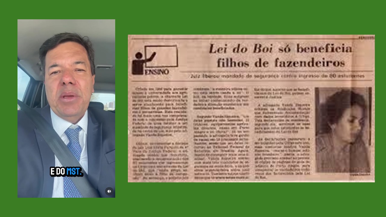 Lei do Boi, pode! Pronera, não? O passado que Mendonça Filho esqueceu”