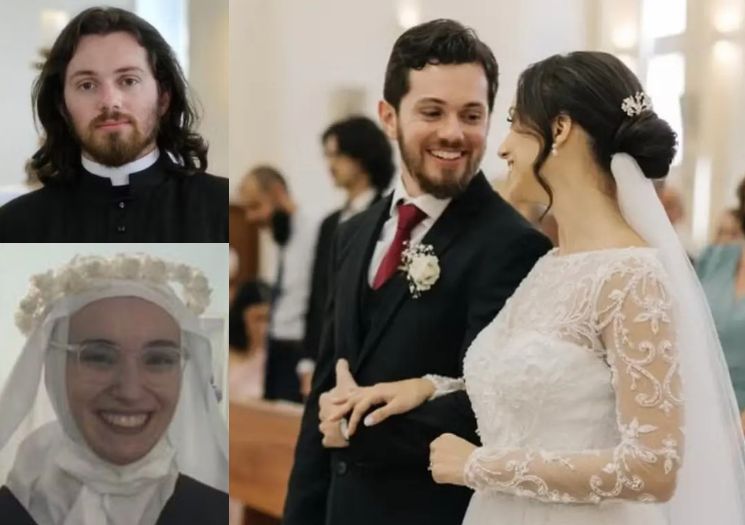 Ex-seminarista e ex-freira abandonam vida religiosa e se casam