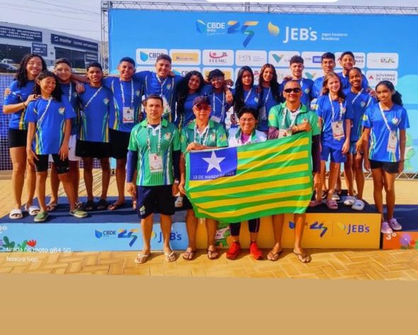 Piauiense Arthur Nunes conquista duas medalhas na natação dos Jogos Escolares Brasileiros
