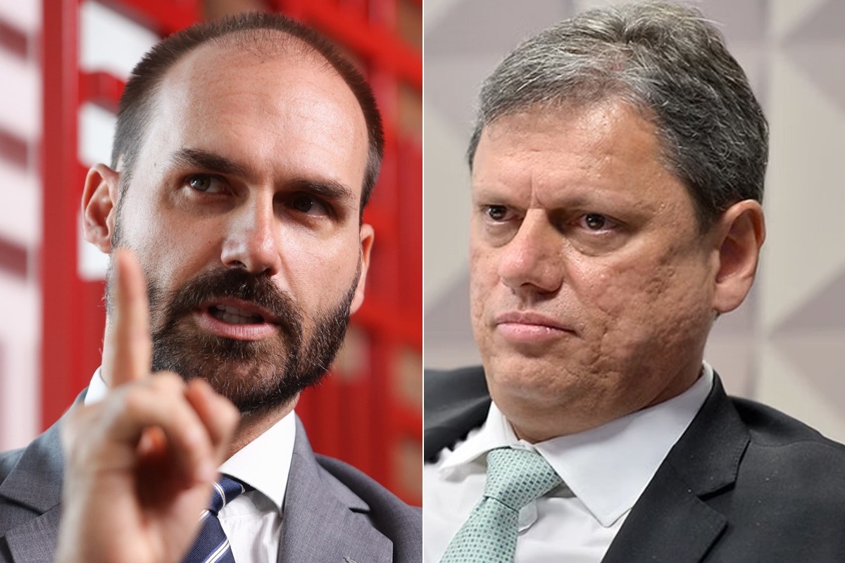 O objetivo de Eduardo é “explodir” Tarcísio de Freitas; entenda