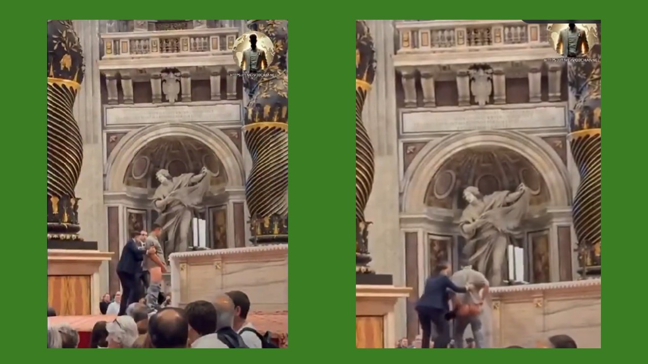 Vaticano: homem urina no altar papal da Basílica de São Pedro e é preso