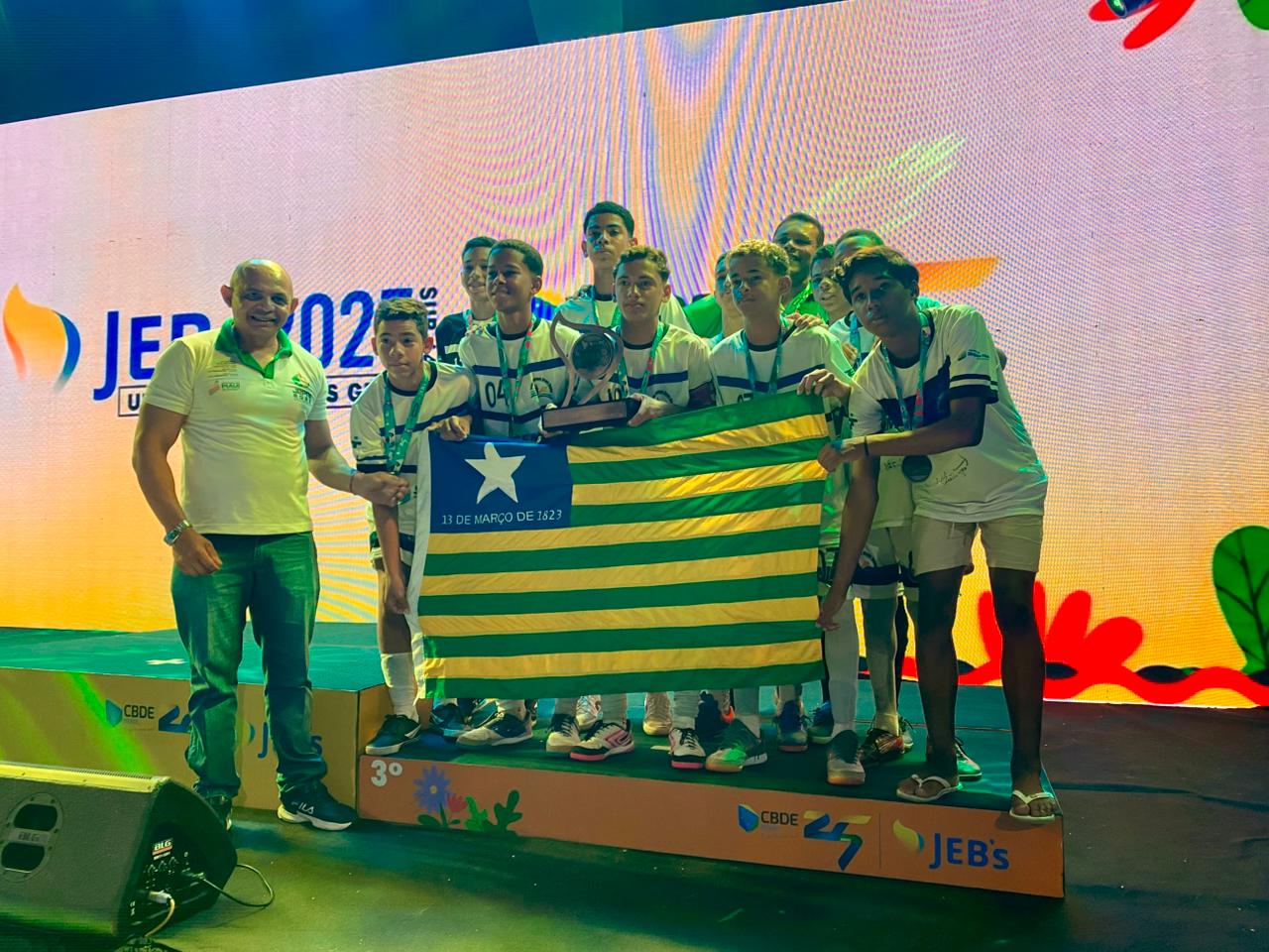 Piauí conquista medalha no futsal masculino dos Jogos Escolares Brasileiros em Minas Gerais