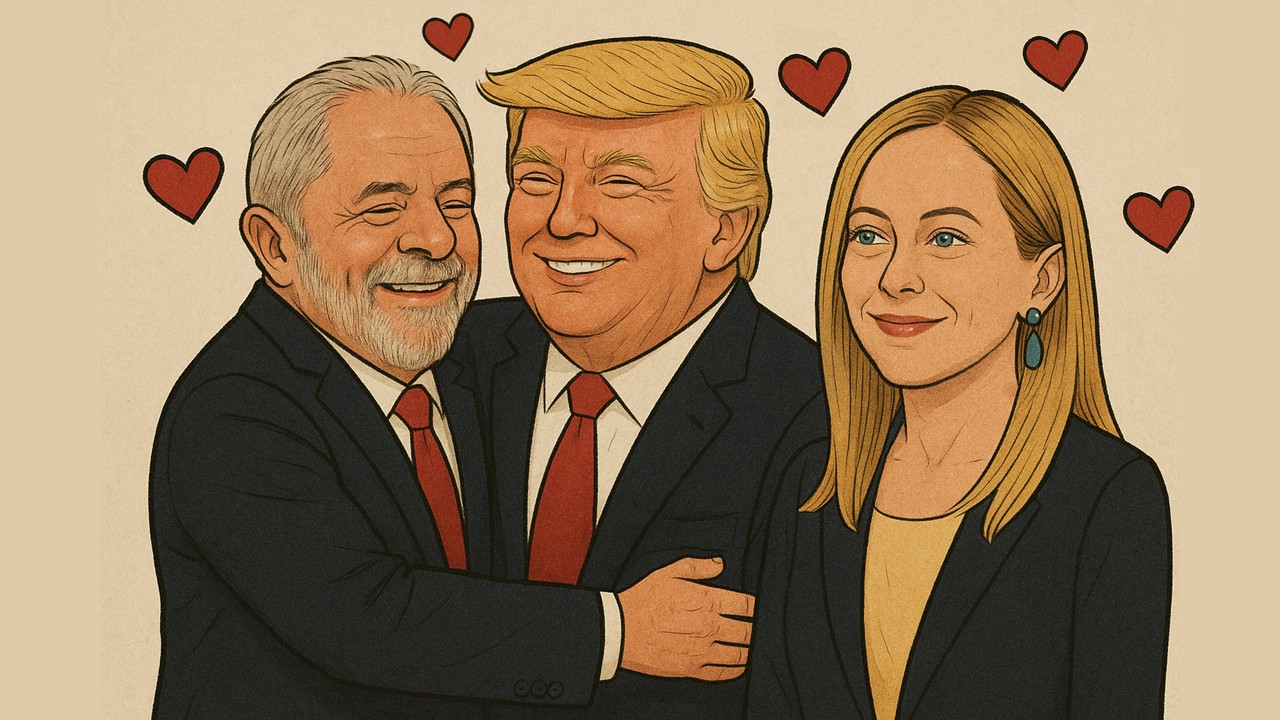 Com Lula, Trump disse ter sentido uma química e, hoje, disse que a primeira-ministra da Itália: “é muito linda”