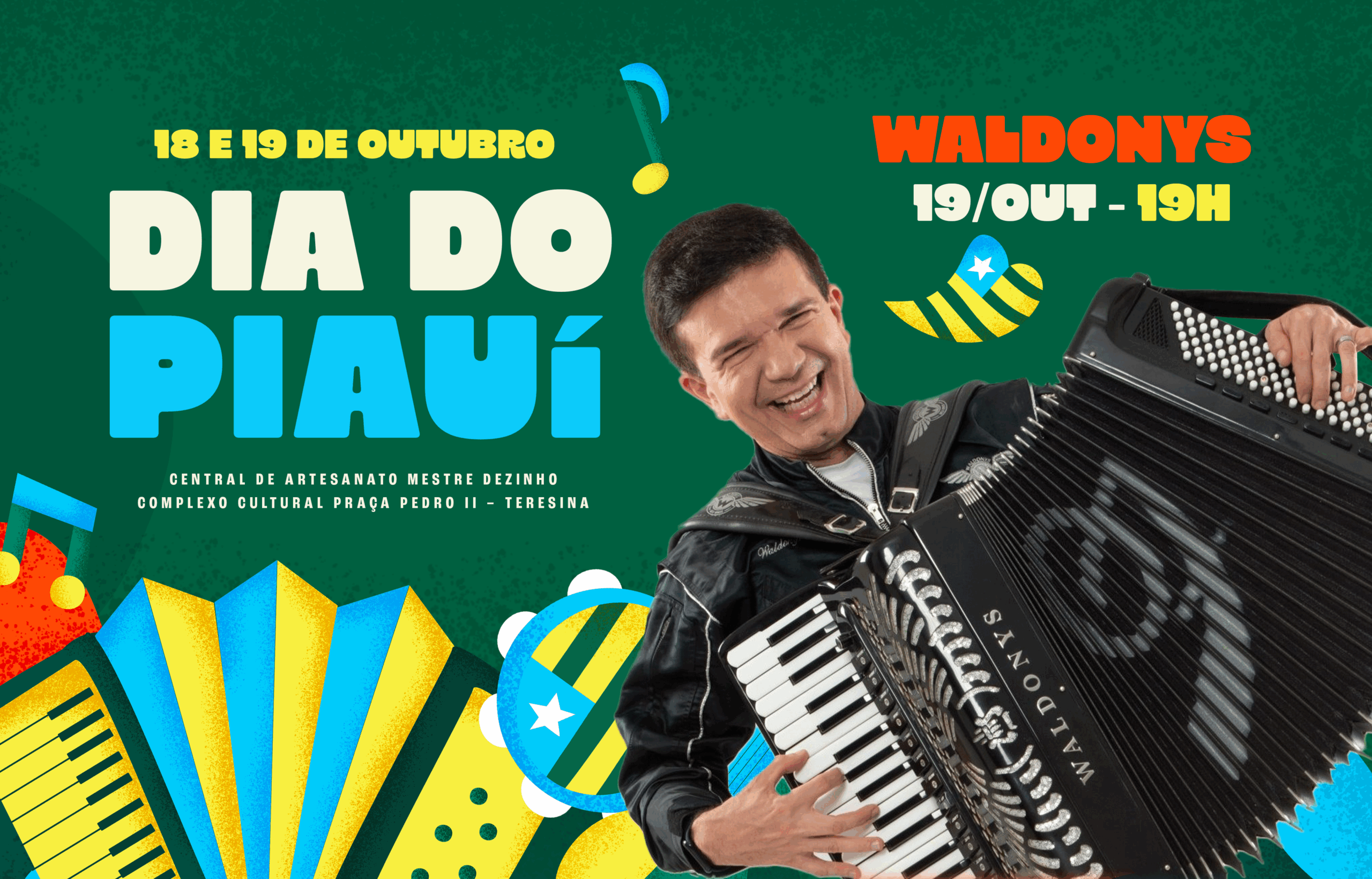 Cantor Waldonys se apresentará em Teresina no Dia do Piauí (19)