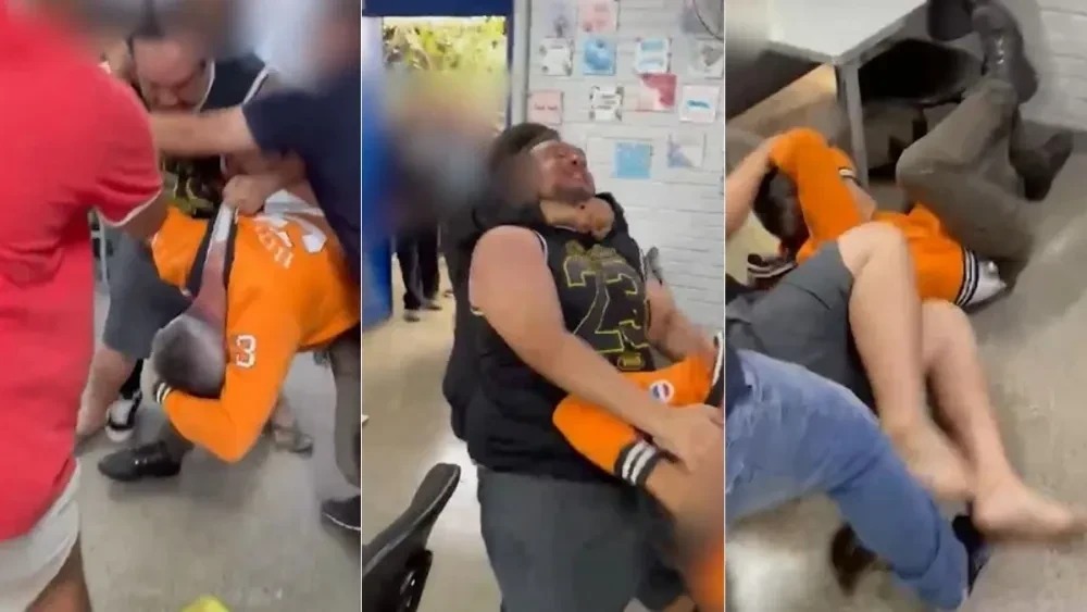 VÍDEO: Professor é agredido por pai de aluna após repreensão por celular